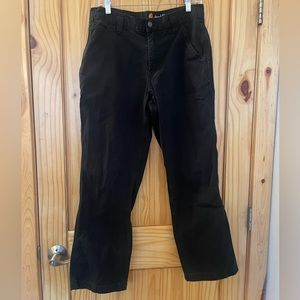 Black Carhartt Pants w side pocket 33x30
